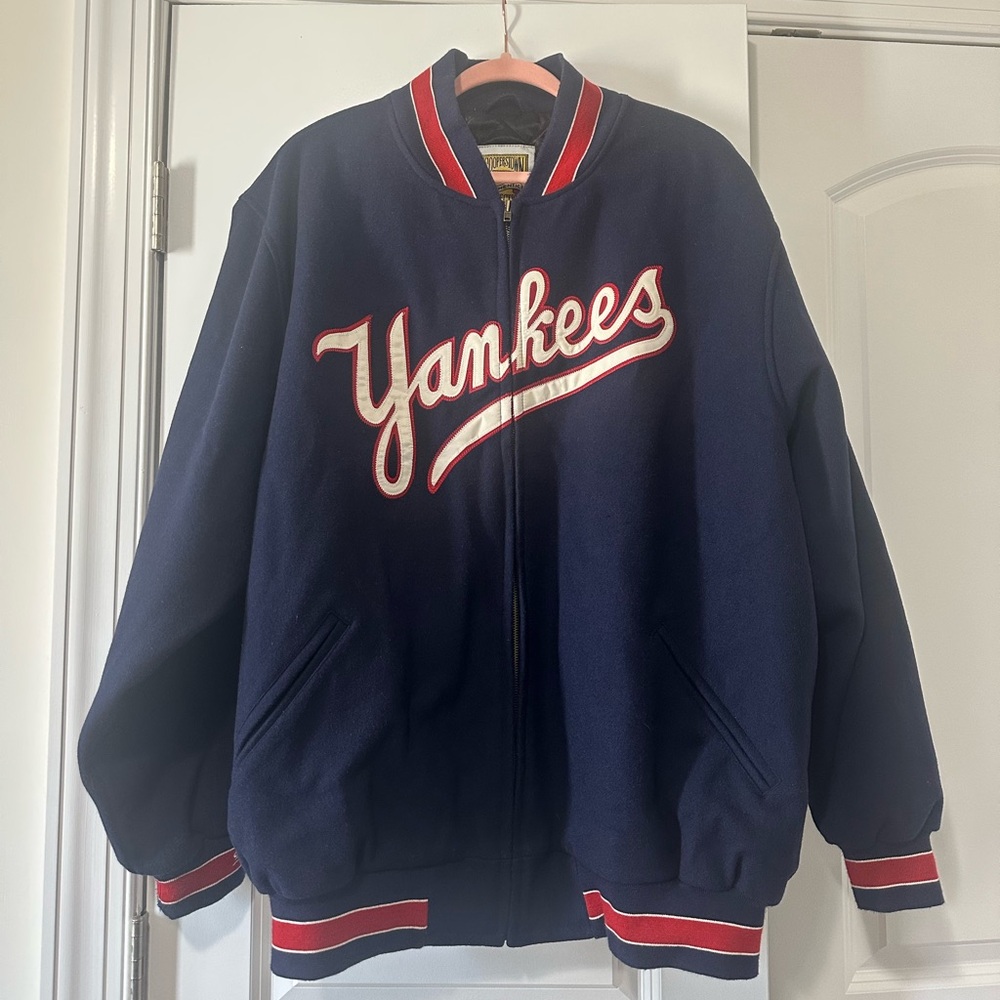 Mens Mitchell & Ness Vintage Yankees Wool Bomber size 54